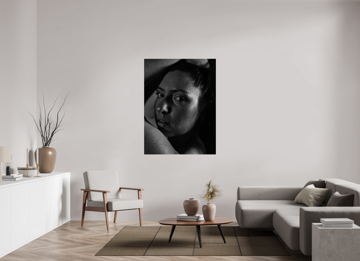 105 x 140 cm, Fine Art Print Portrait in Shadow II – Fine Art Print