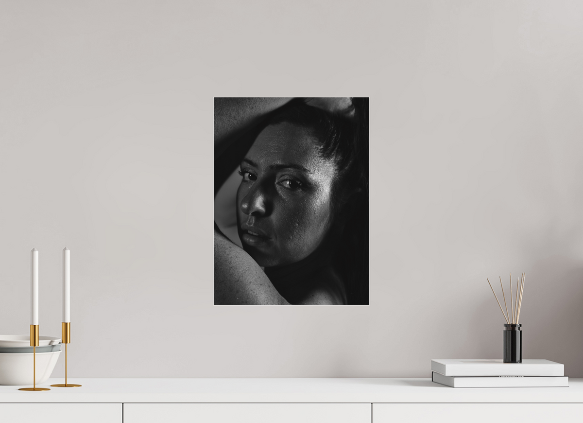 30 x 40 cm, Pixelpoetry Prenium Acryl 4 mm Portrait in Shadow II – Fine Art Print