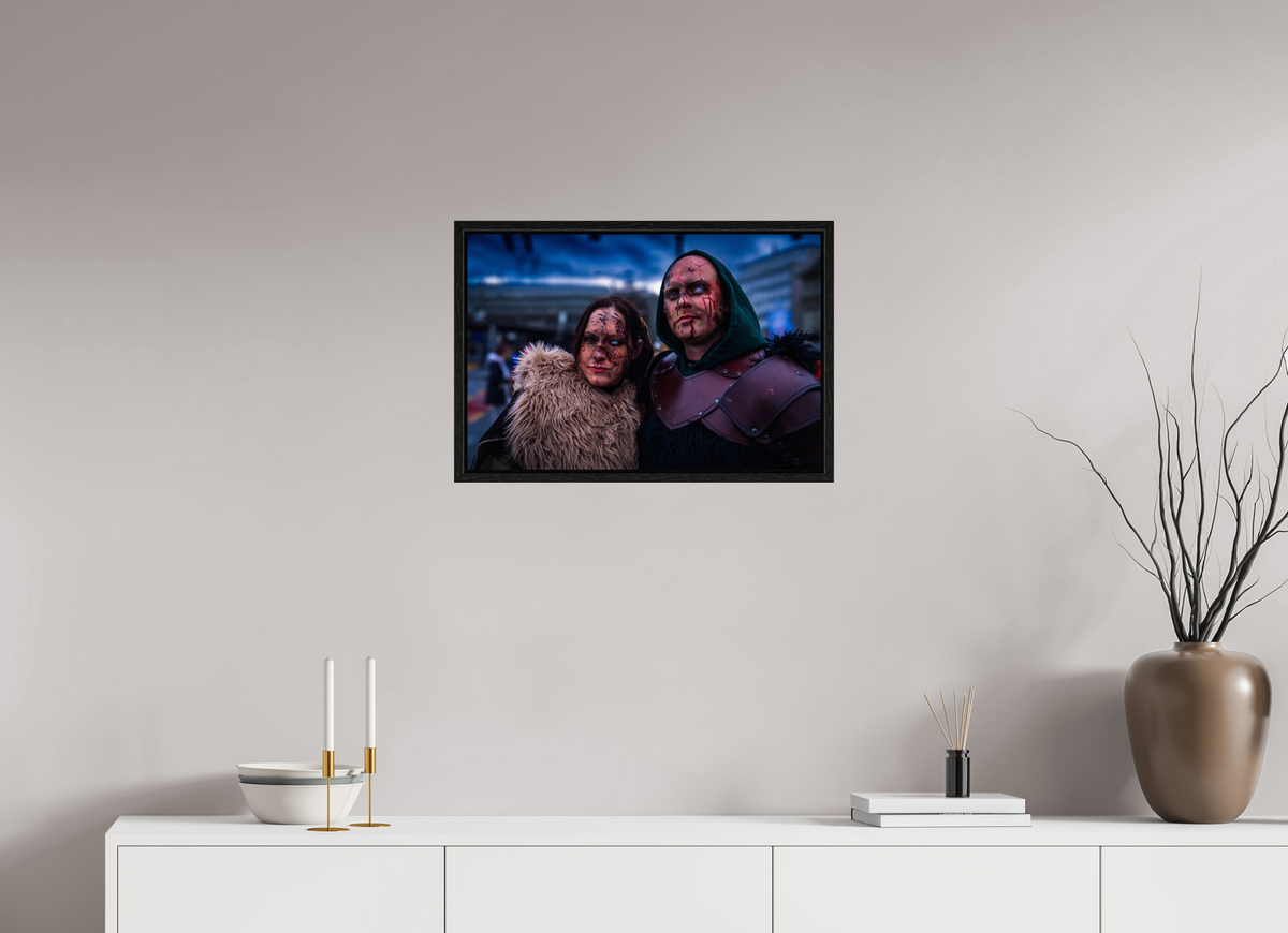 60 x 40 cm, Floater Frame Alpine Folklore Portrait I – Fine Art Print