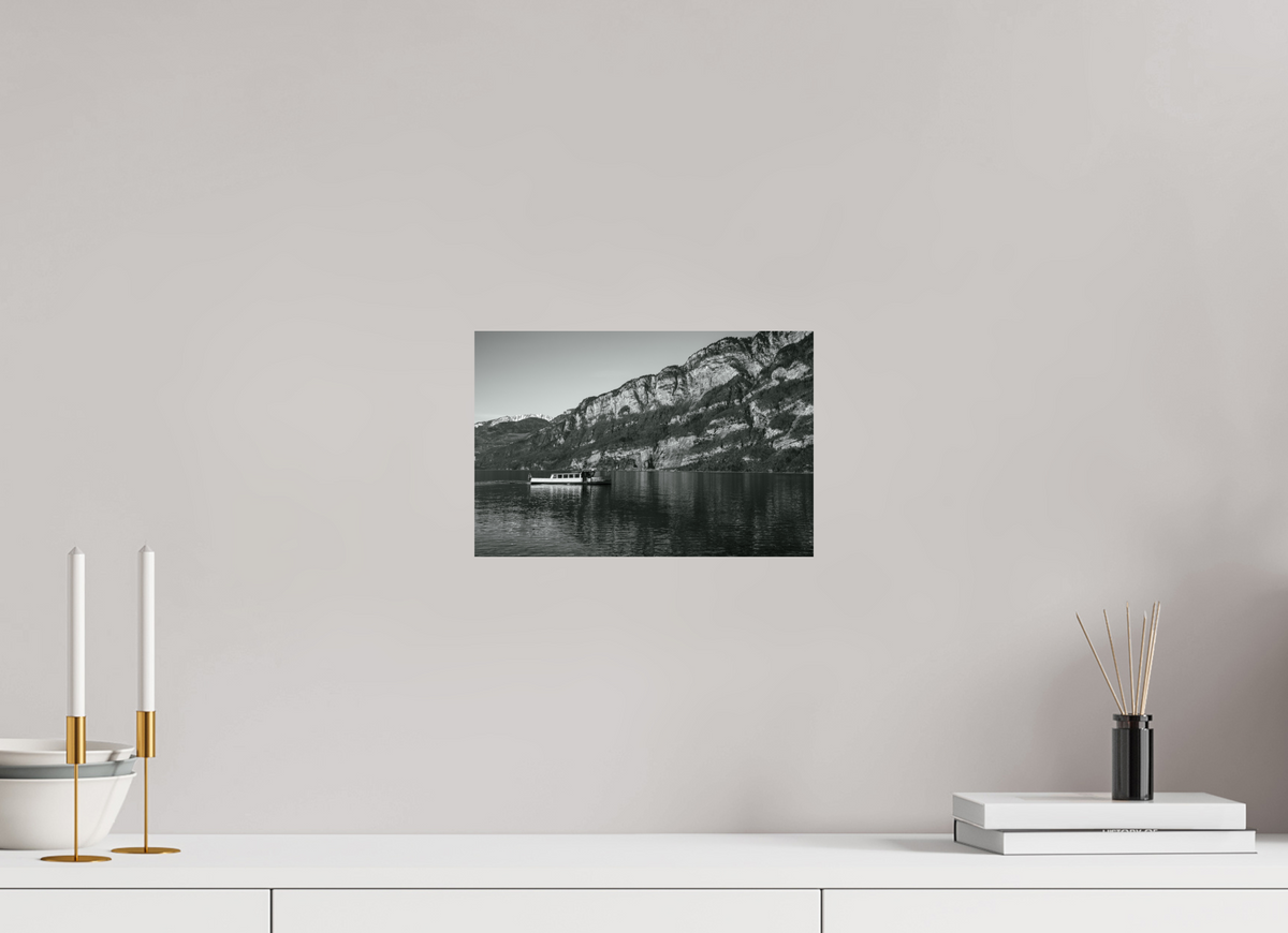 30 x 20 cm, Fine Art Print Boat Beneath the Cliffs – Fine Art Print