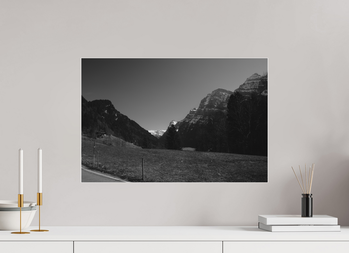 60 x 40 cm, Pixelpoetry Prenium Acryl 4 mm Alpine Meadow at Dusk – Fine Art Print