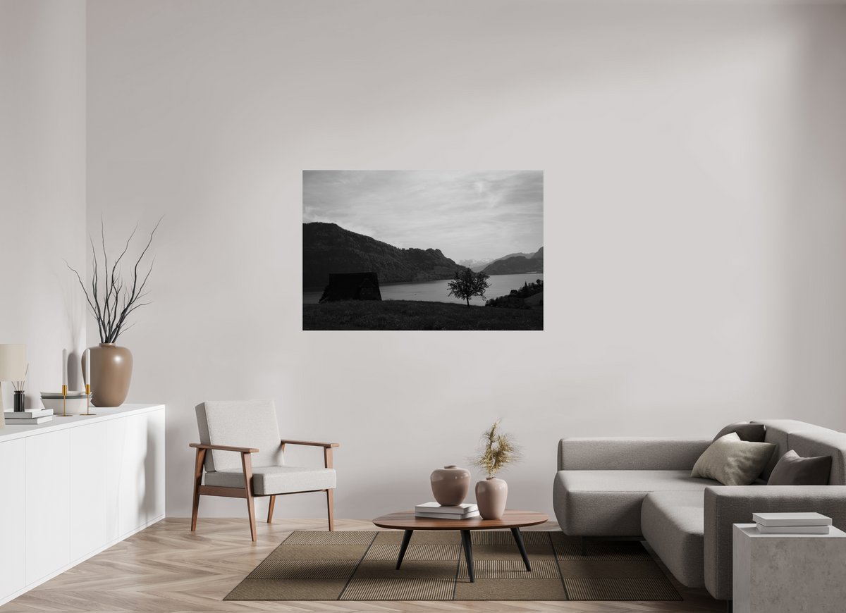 150 x 100 cm, Fine Art Print Lakeside Solitude – Fine Art Print