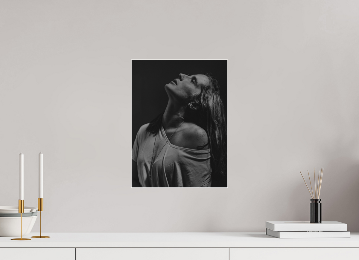30 x 40 cm, Pixelpoetry Prenium Acryl 4 mm Portrait in Shadow III – Fine Art Print