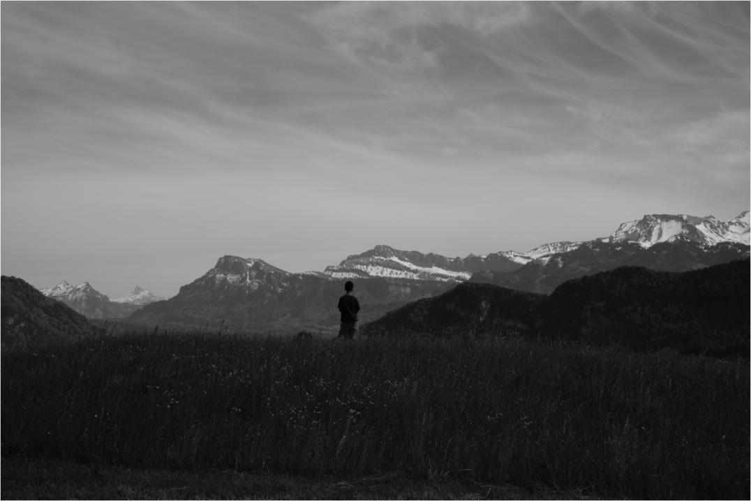Main image Alpine Silhouette at Dusk – Fine Art Print