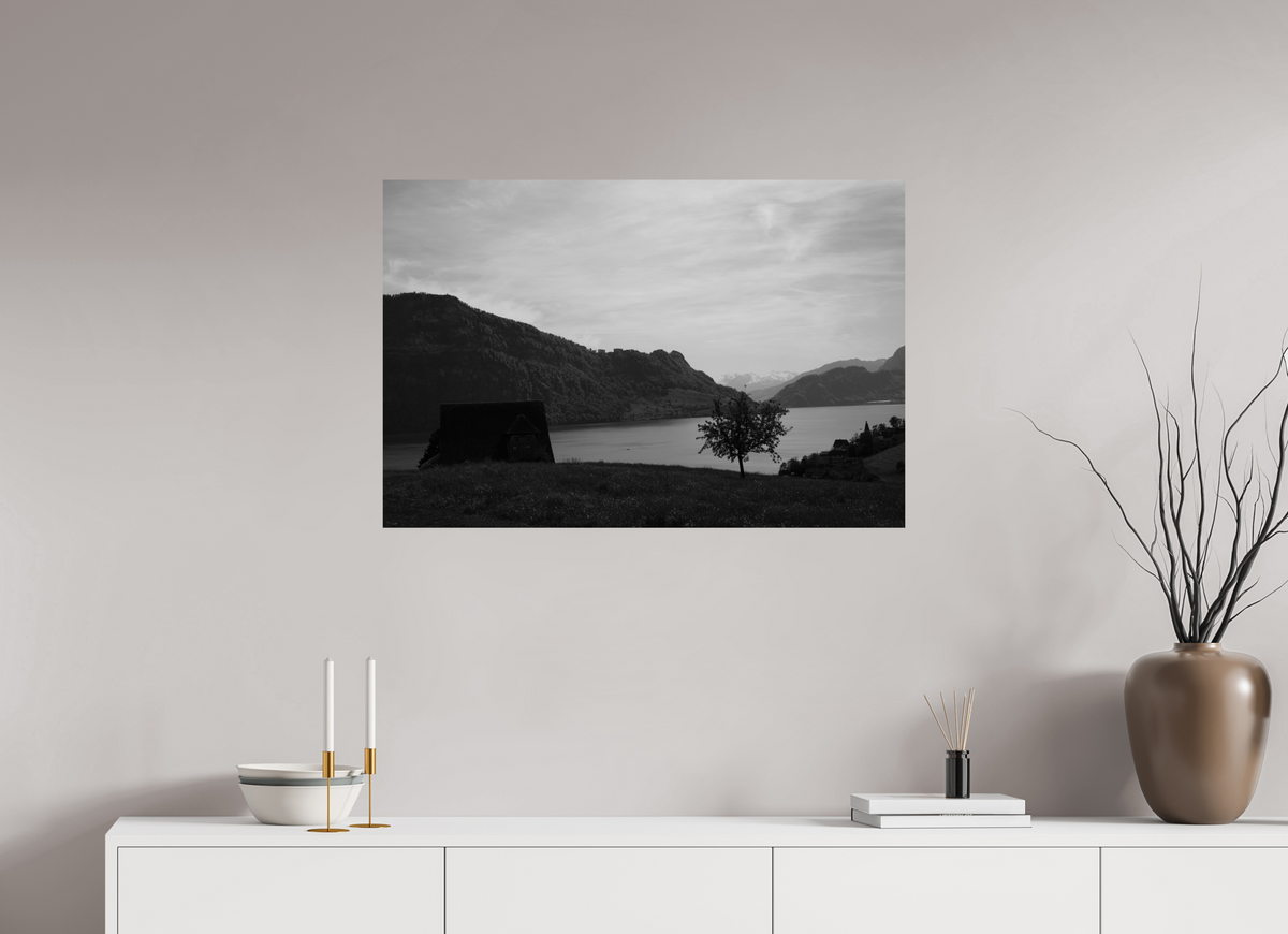 90 x 60 cm, Fine Art Print Lakeside Solitude – Fine Art Print